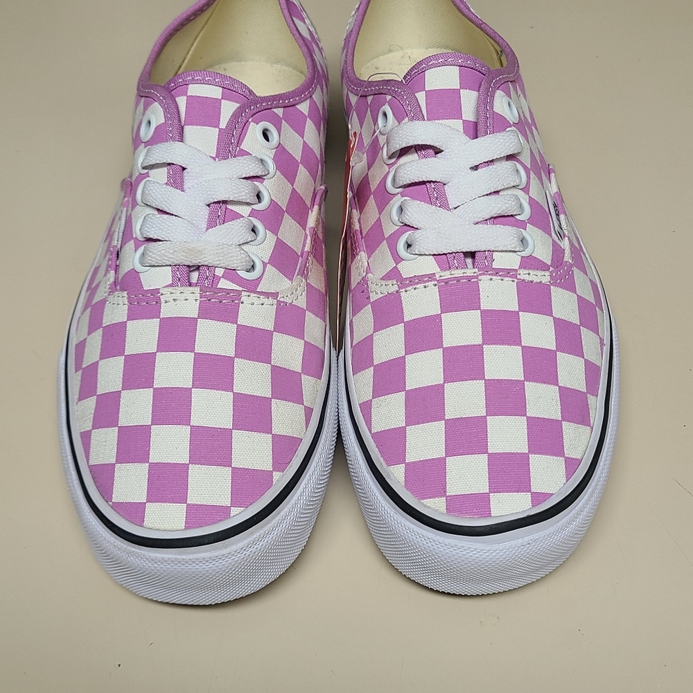 Vans Authentic Checkerboard casual skateboard sneakers size 9 1/2 - Picture 3 of 10